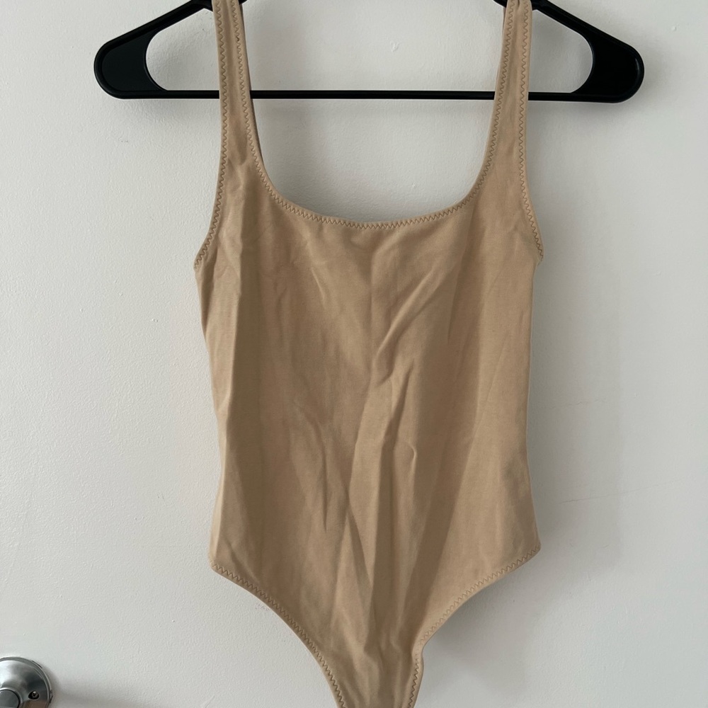 Aritzia tan bodysuit